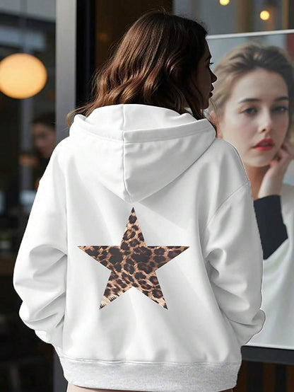 Lily Leopard Star Hoodie