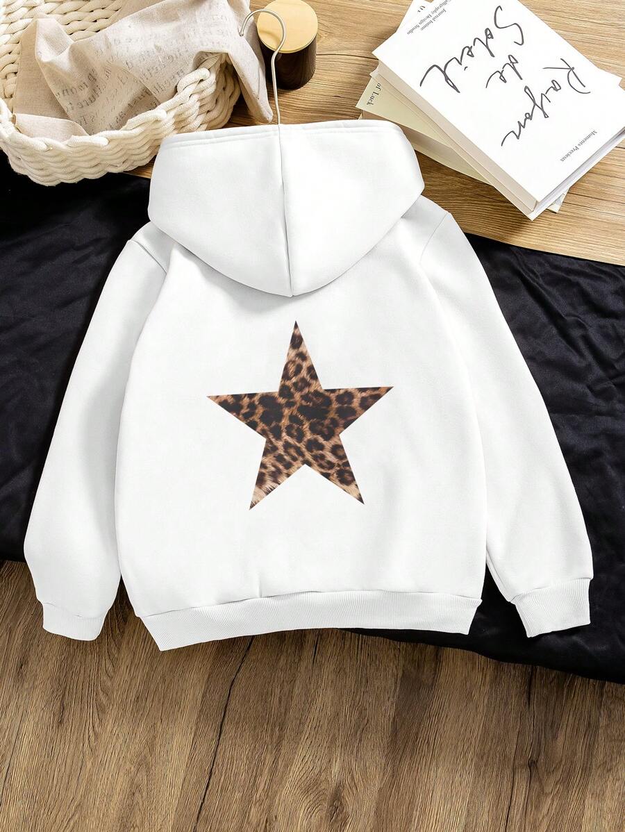 Lily Leopard Star Hoodie