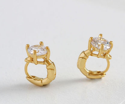 Glamorous Crystal Stud Earrings