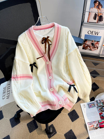 Ella Pastel Bow Cardigan