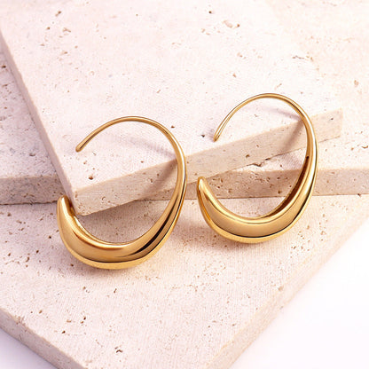 Lunar Hoop Earrings