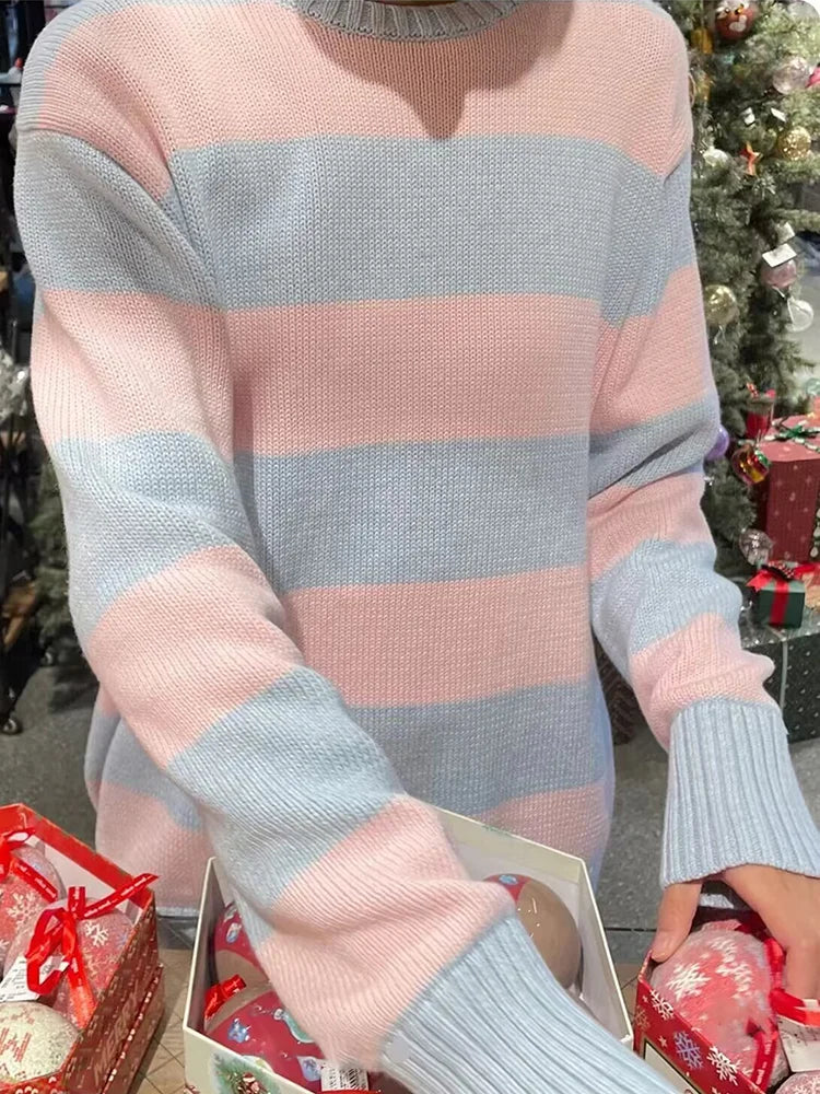 Lucy Cotton Thick Stripe Sweater