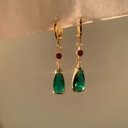 Vibrant Gold Drop Earrings