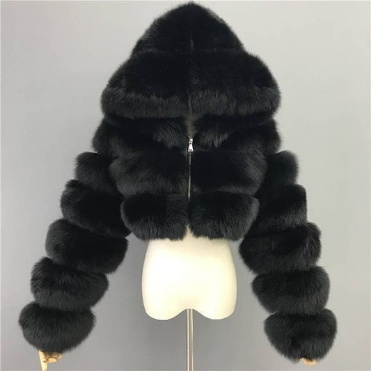 Chloe Luxe Faux Fur Jacket