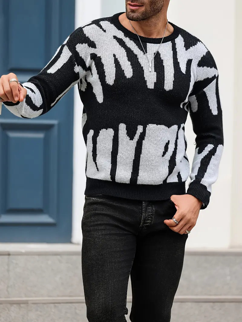 Oversized Abstract Sweatshirt