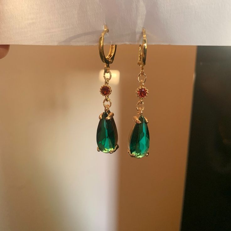 Vibrant Gold Drop Earrings