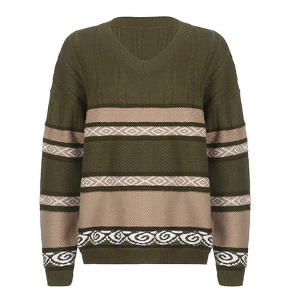 Lucy V-Neck Knit Sweater