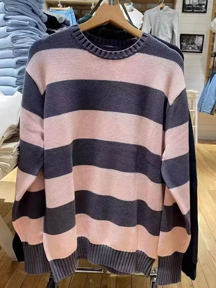 Lucy Cotton Thick Stripe Sweater