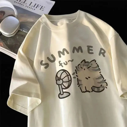 Isla Cute Summer Cat Tee