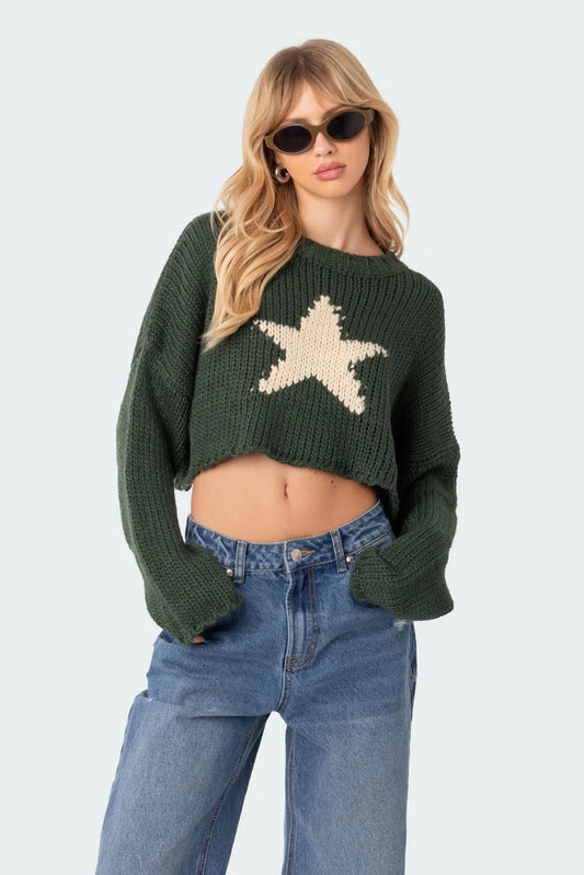 Sophie Cozy Knit Crop Sweater