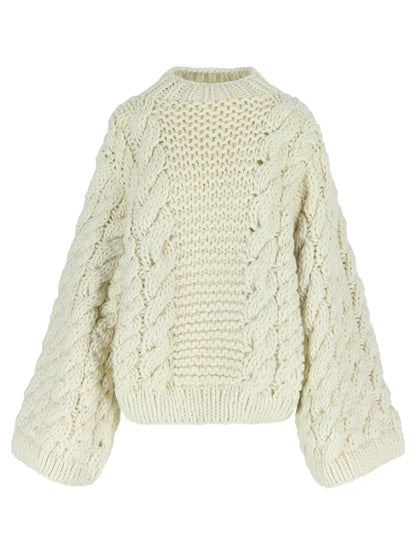 Isla Chunky Cable-Knit Sweater