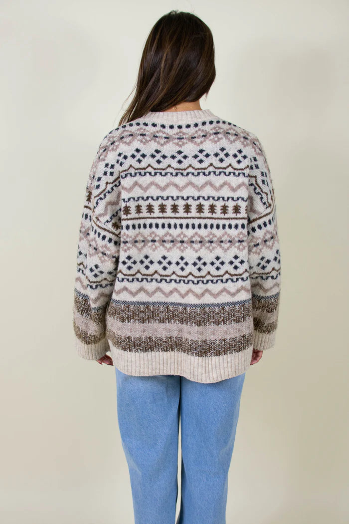 Ella Cozy Fair Isle Sweater