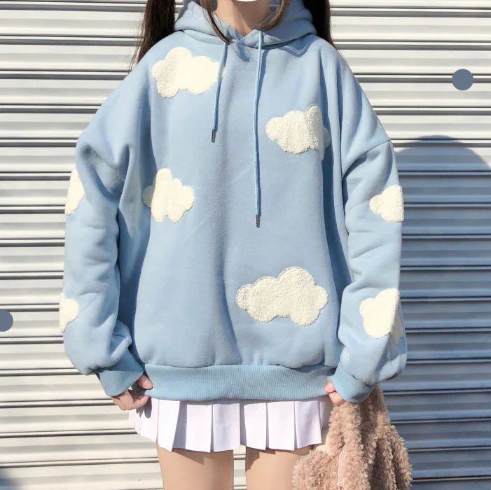 Claire Cloud Print Hoodie