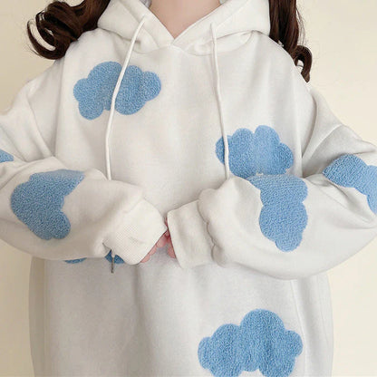 Claire Cloud Print Hoodie