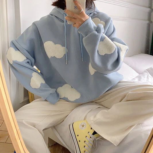 Claire Cloud Print Hoodie