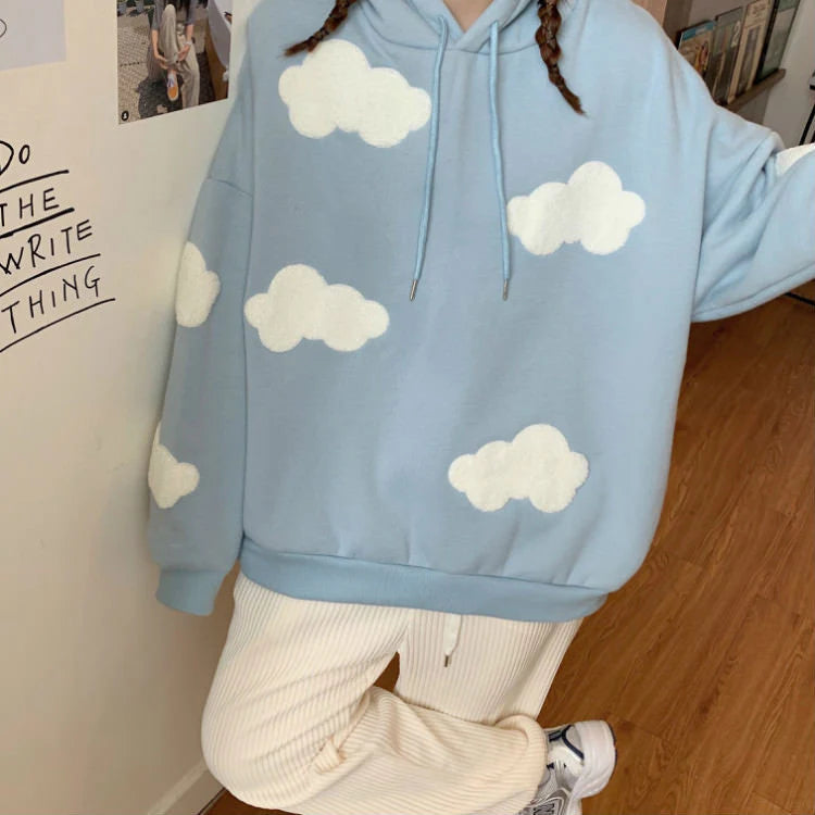 Claire Cloud Print Hoodie