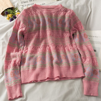 Daisy Pastel Knit Sweater