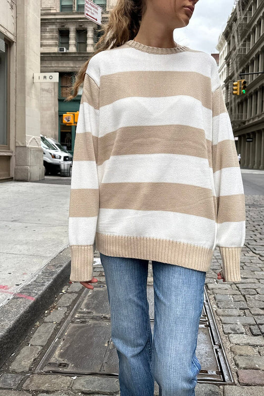 Lucy Cotton Thick Stripe Sweater