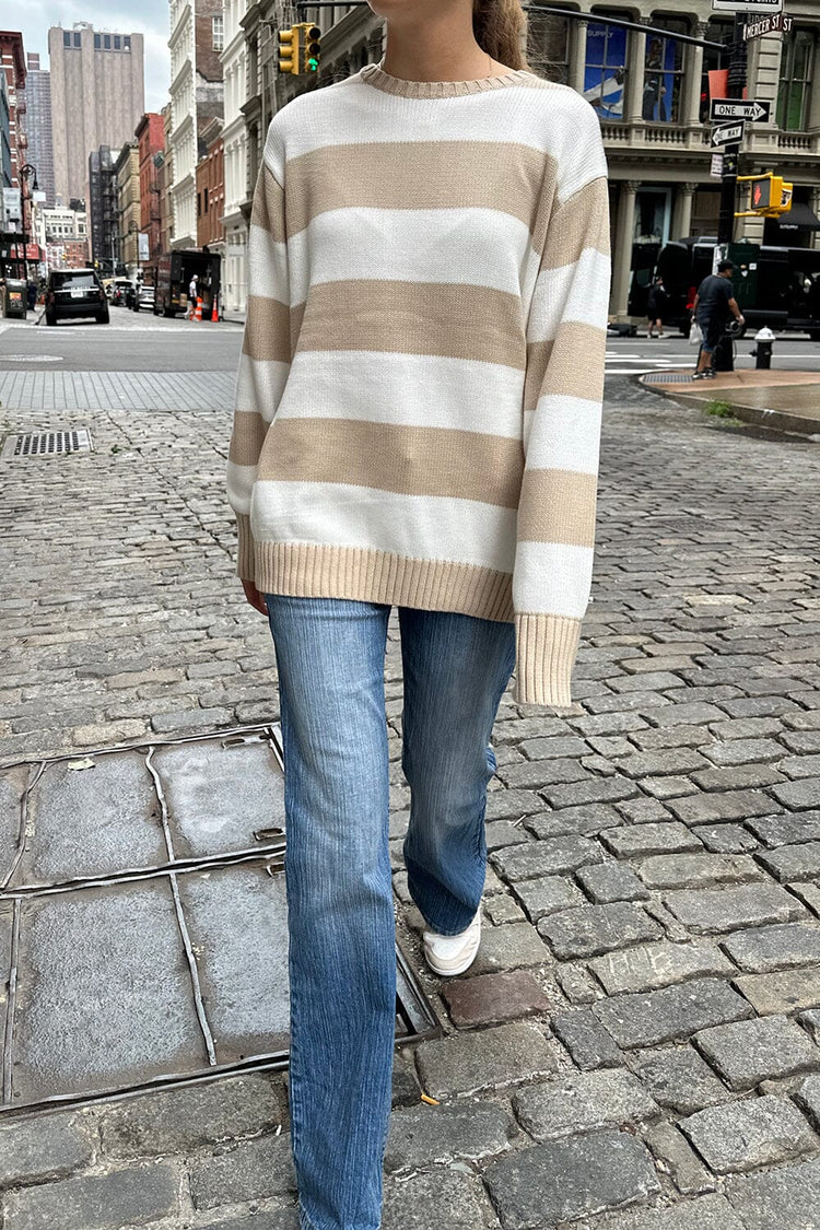 Lucy Cotton Thick Stripe Sweater