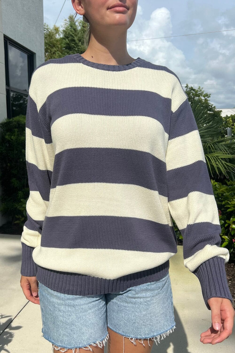 Lucy Cotton Thick Stripe Sweater