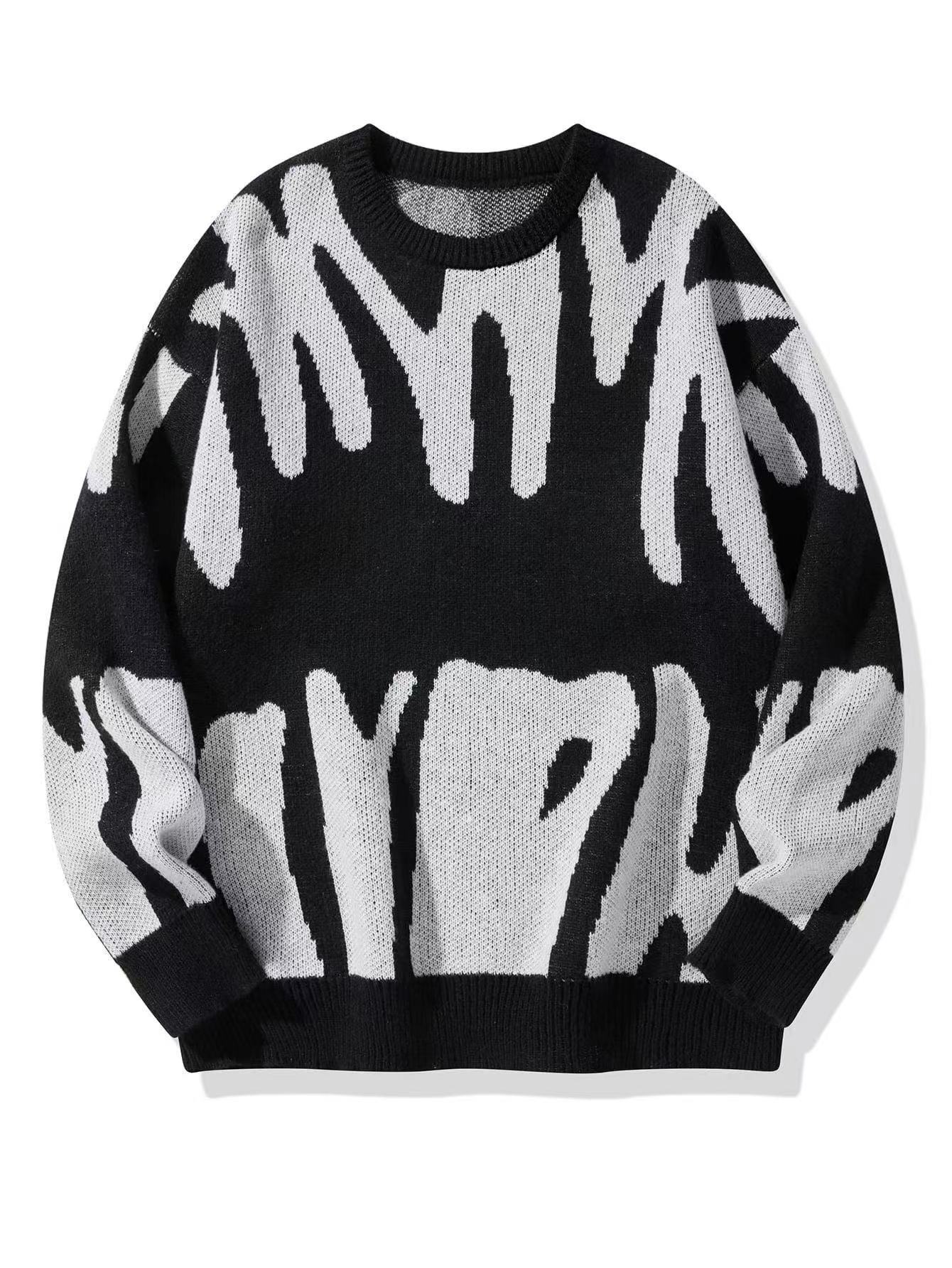 Oversized Abstract Sweatshirt