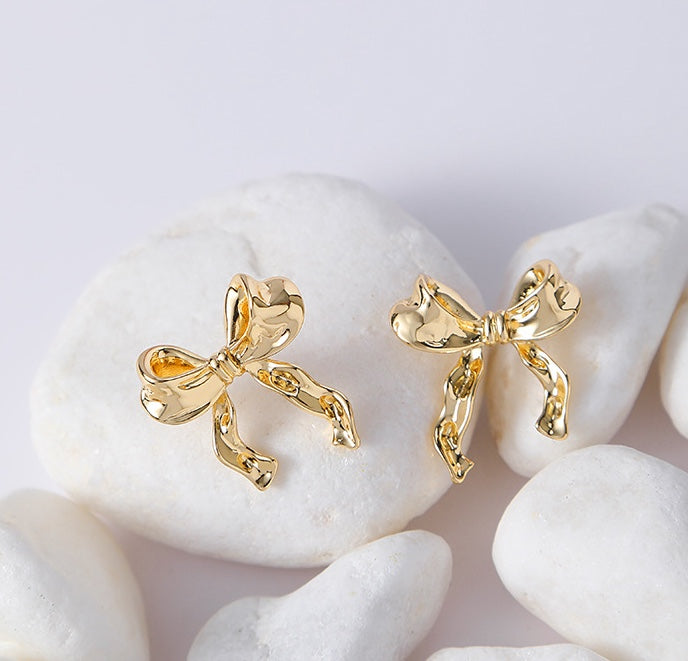 Golden Ribbon Earrings