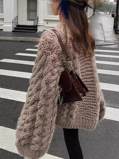 Isla Chunky Cable-Knit Sweater