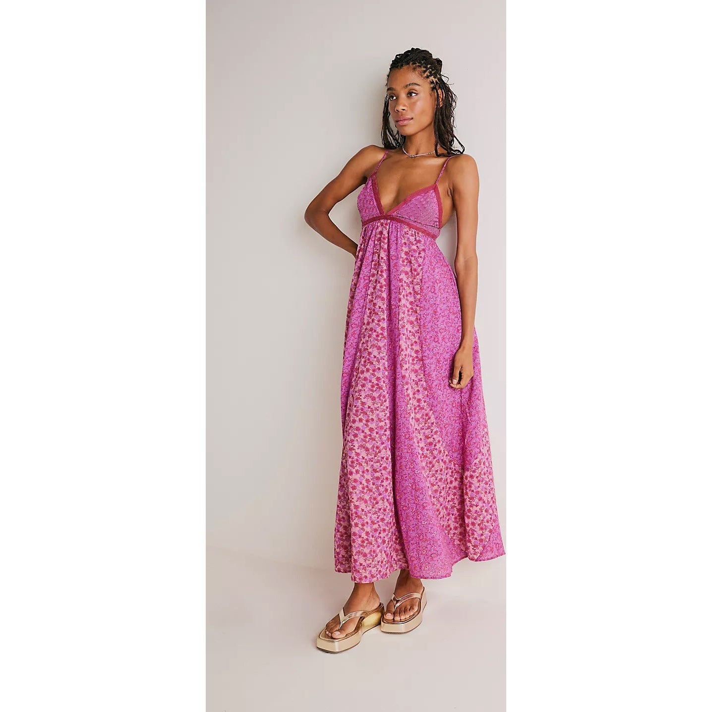 Embroidered Bloom Maxi Dress