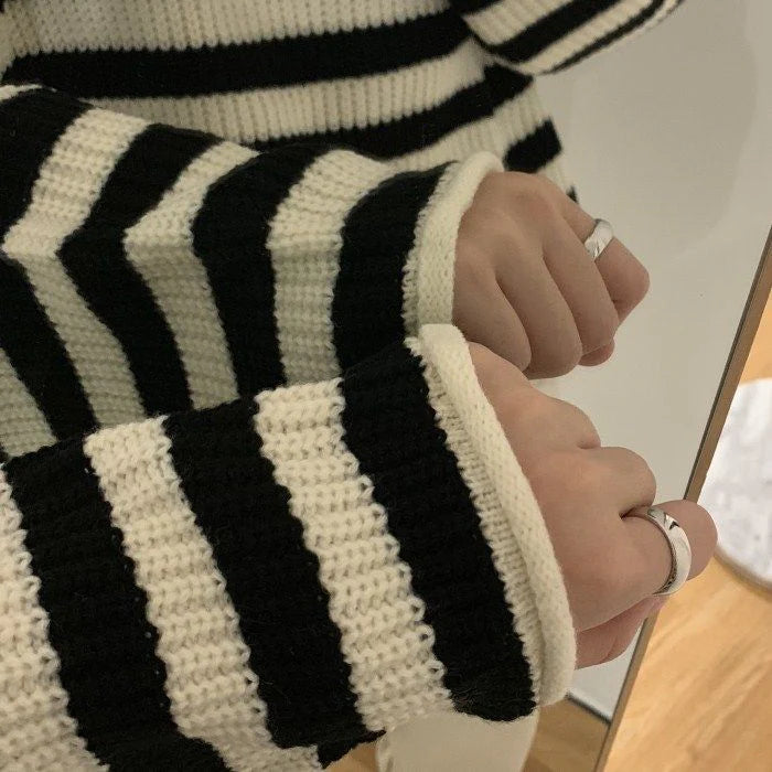 Sophie Striped Turtleneck Sweater