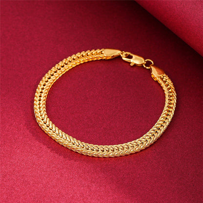 Radiant Woven Gold Bracelet