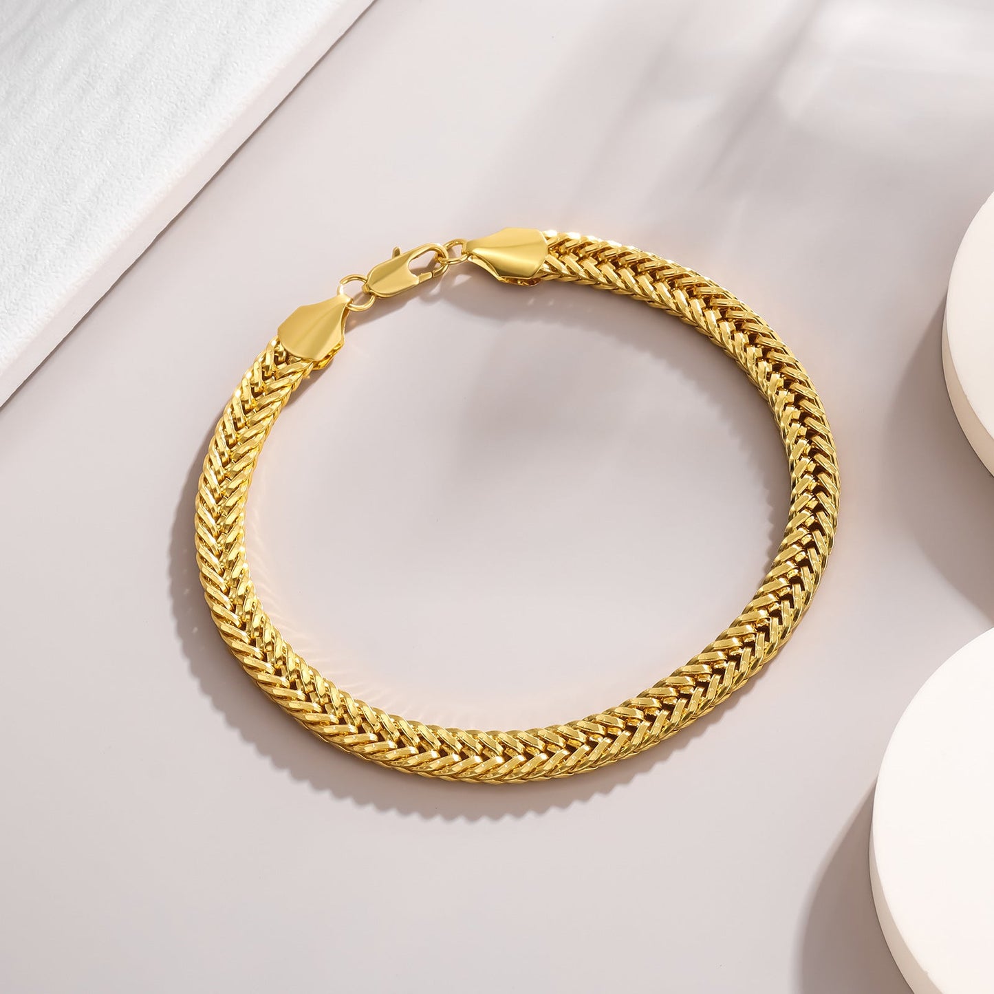 Radiant Woven Gold Bracelet