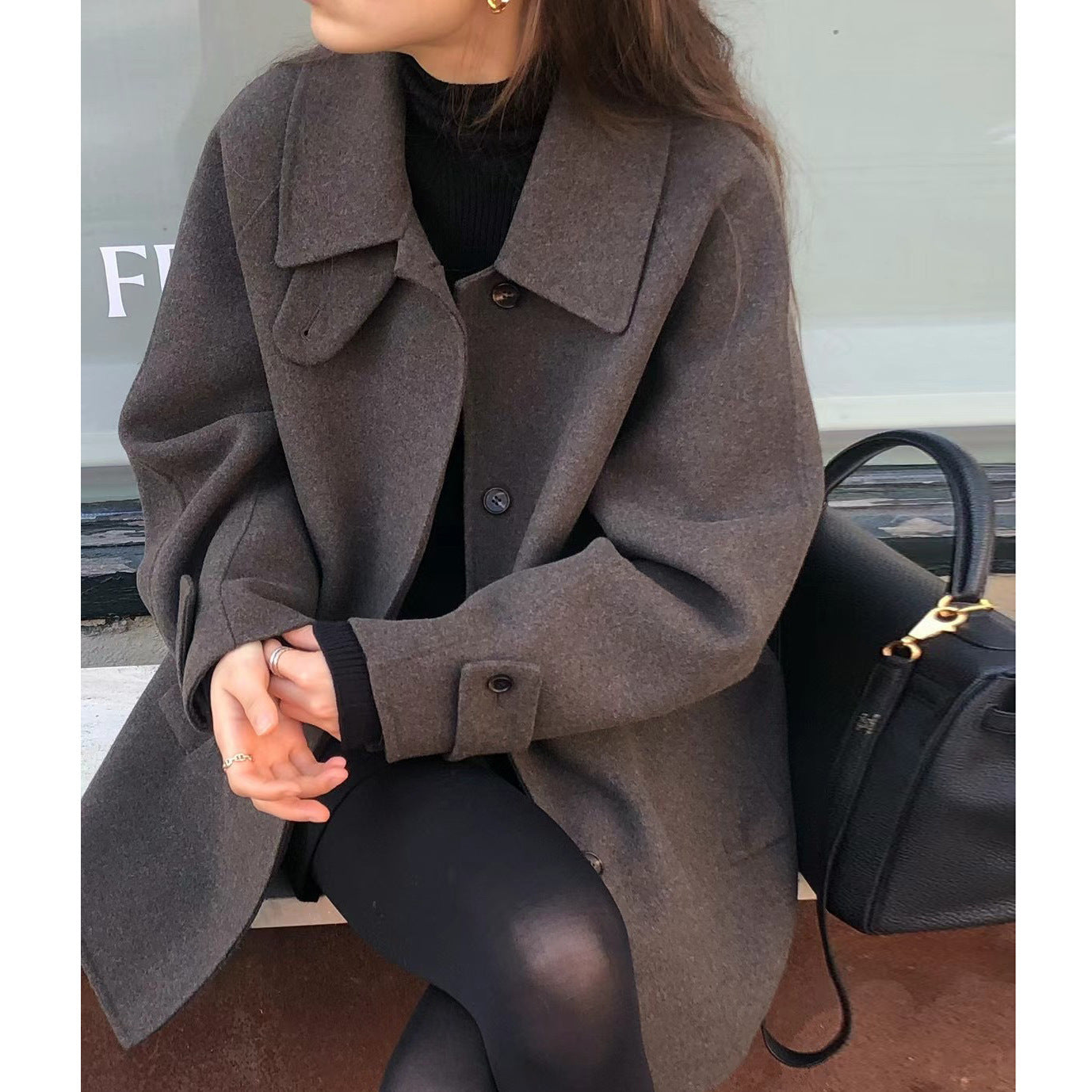 Luna Classic Wool-Blend Coat