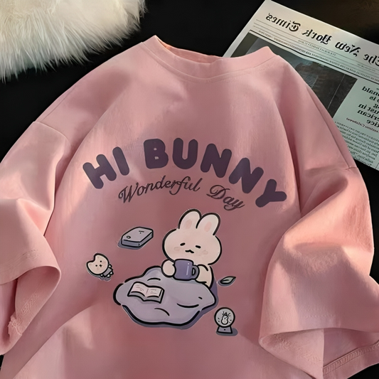 Hi Bunny Graphic T-Shirt