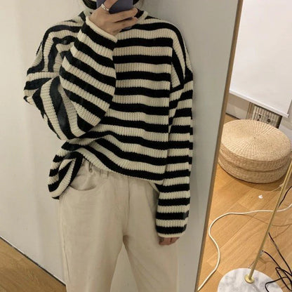 Sophie Striped Turtleneck Sweater