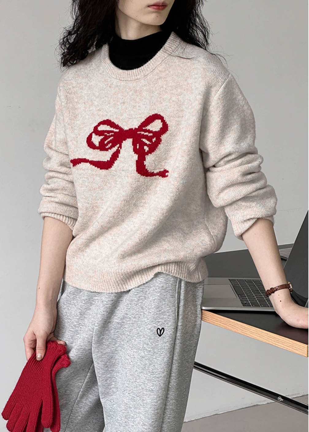 Rosie Bow Knit Sweater