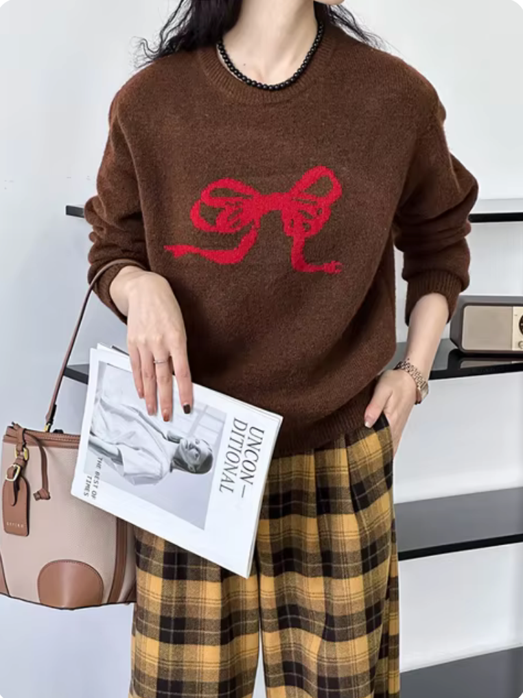 Rosie Bow Knit Sweater