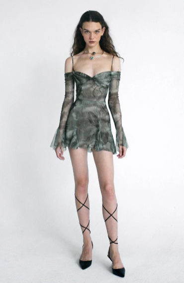 Stella Ethereal Mesh Mini Dress