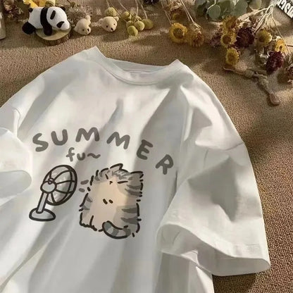 Isla Cute Summer Cat Tee