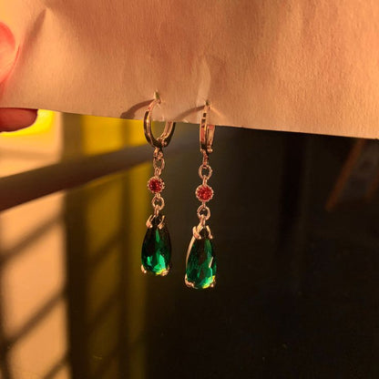 Vibrant Gold Drop Earrings