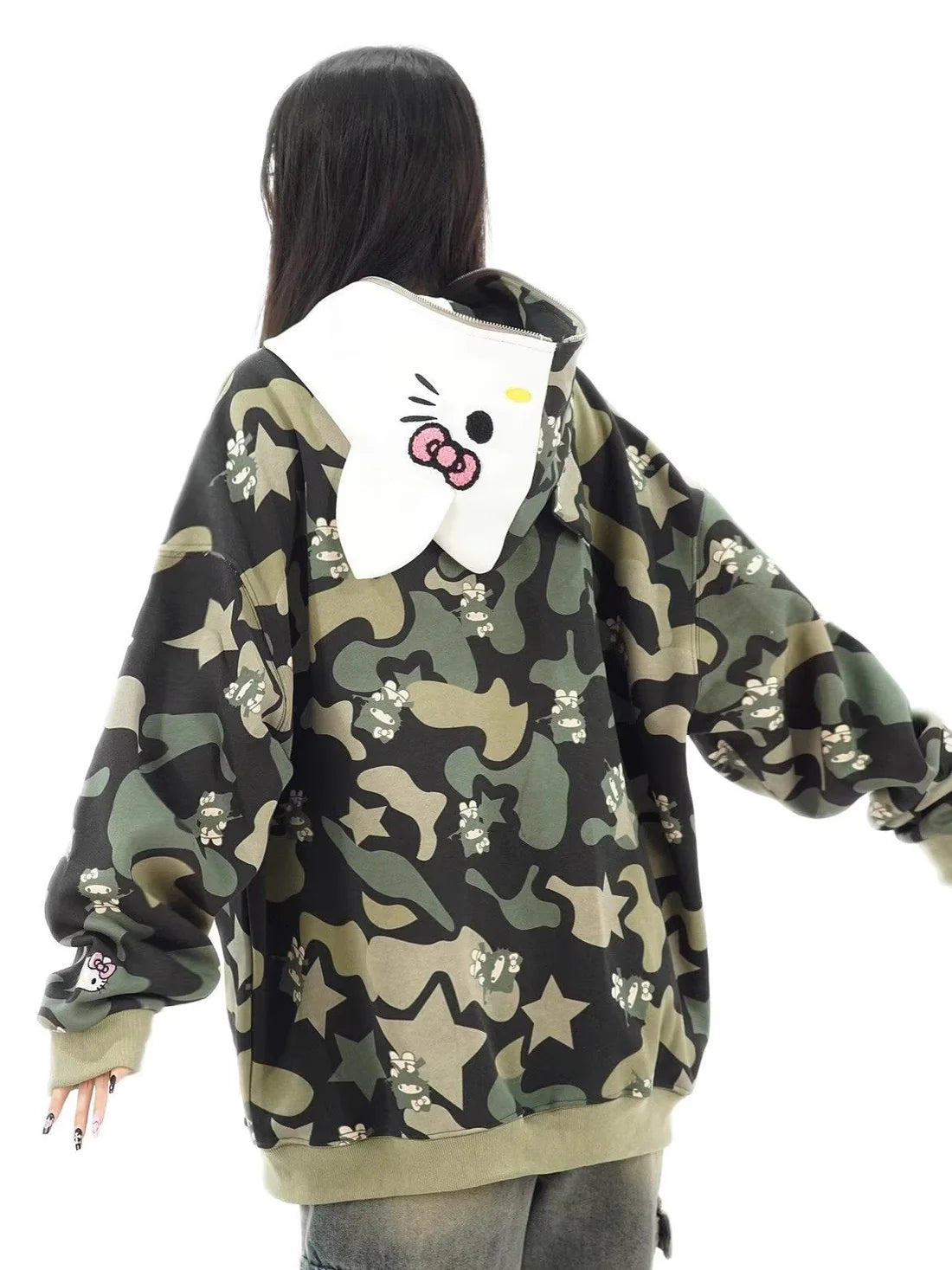 Lily Kitty Camo Hoodie