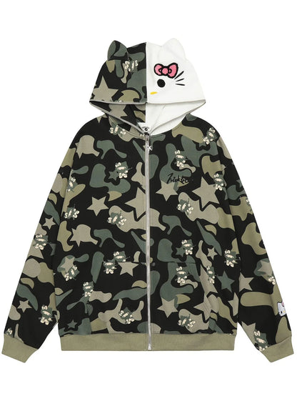 Lily Kitty Camo Hoodie