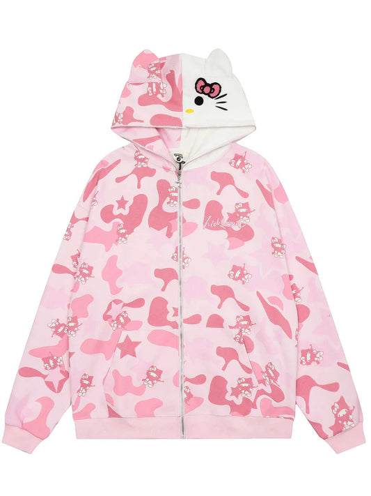 Lily Kitty Camo Hoodie