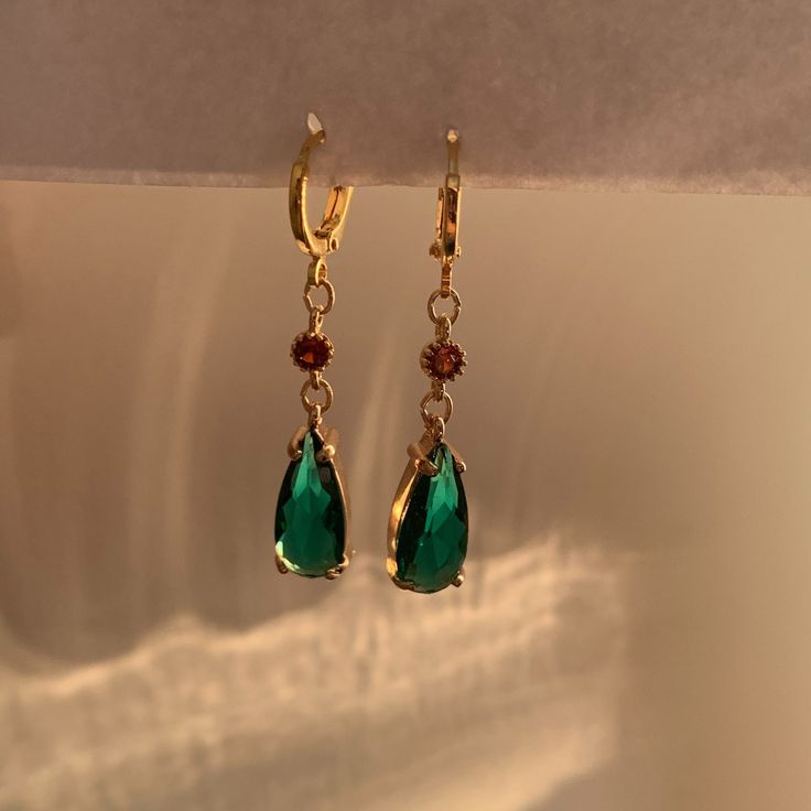 Vibrant Gold Drop Earrings