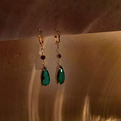 Vibrant Gold Drop Earrings