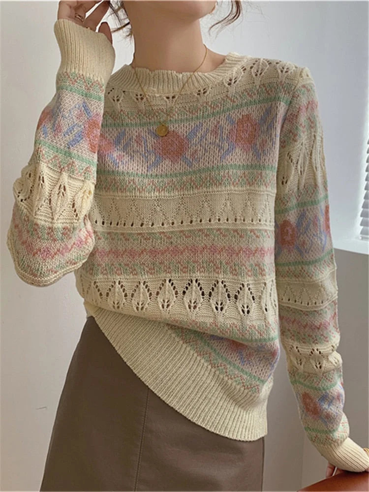 Daisy Pastel Knit Sweater