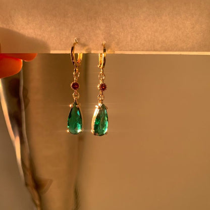 Vibrant Gold Drop Earrings