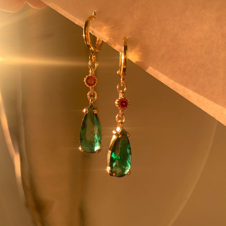 Vibrant Gold Drop Earrings