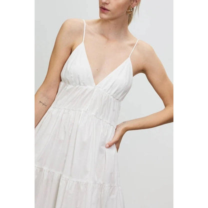 White Wanderlust Midi Dress