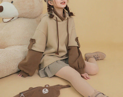 Maya Winter Bear Fleece Hoodie