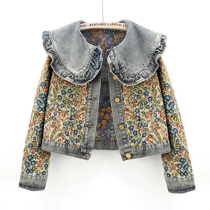 Clara Floral Denim Jacket